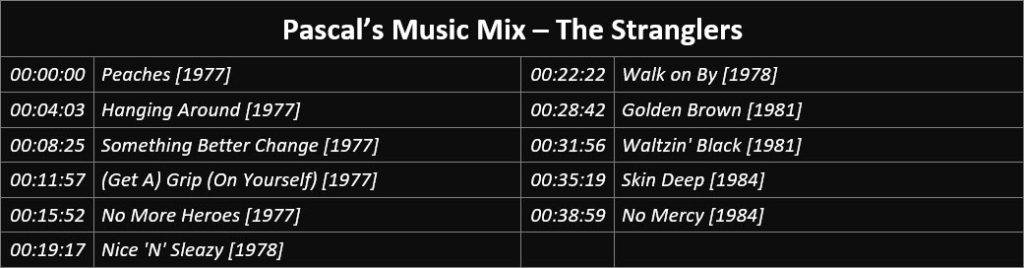 Pascal's Music Mix - The Stranglers - Playlist